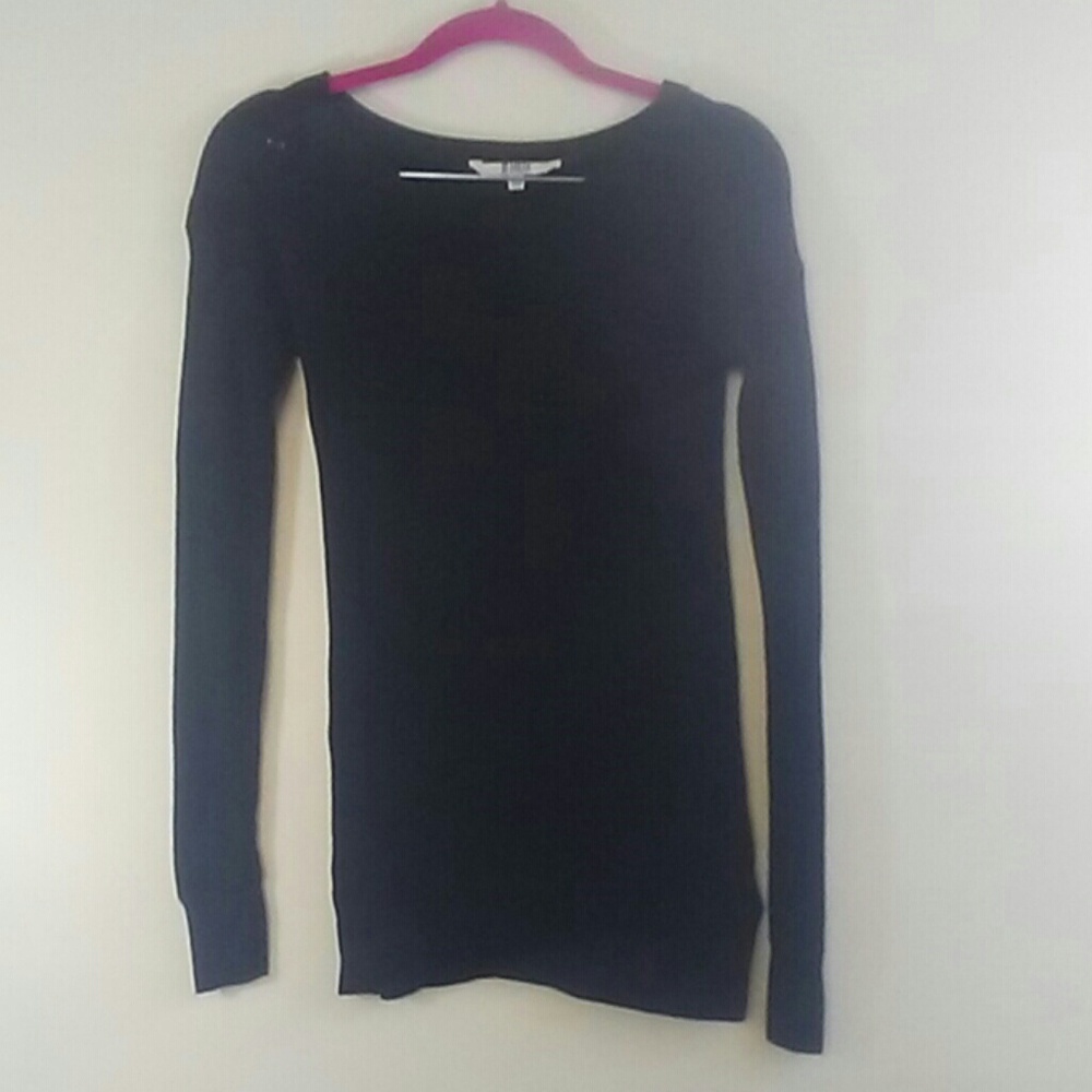 Medium Black BB Dakota Open Weave Sweater